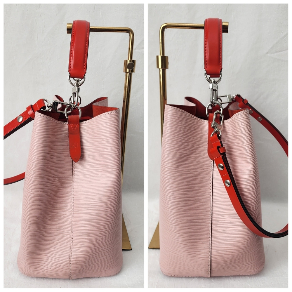 Auth Louis Vuitton Epi NeoNeo MM Rose Ballerine Orange Bucket Bag - Picture 9 of 10